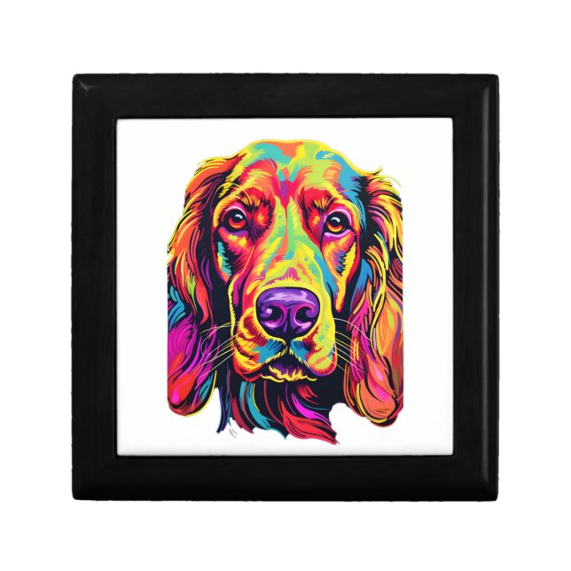 Irish Setter Neon Design   Gift Box (Front)