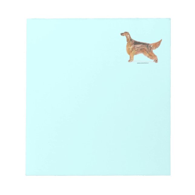 Irish Setter Notepad (Front)