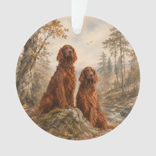  Irish Setter   Ornament (Front)