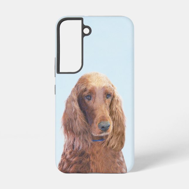 Irish Setter Painting - Cute Original Dog Art Samsung Galaxy Case (Back)