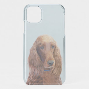 Irish Setter Painting - Cute Original Dog Art iPhone 11 Case