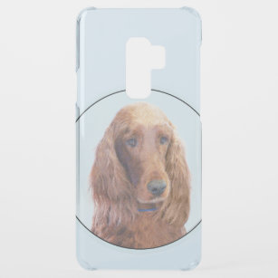 Irish Setter Painting - Cute Original Dog Art Uncommon Samsung Galaxy S9 Plus Case