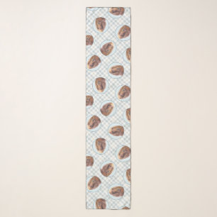 Irish Setter Painting Red Cute Original Dog Art Scarf