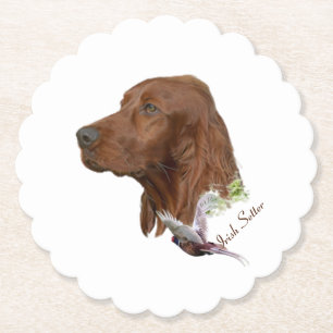 Irish Setter Paper Coaster