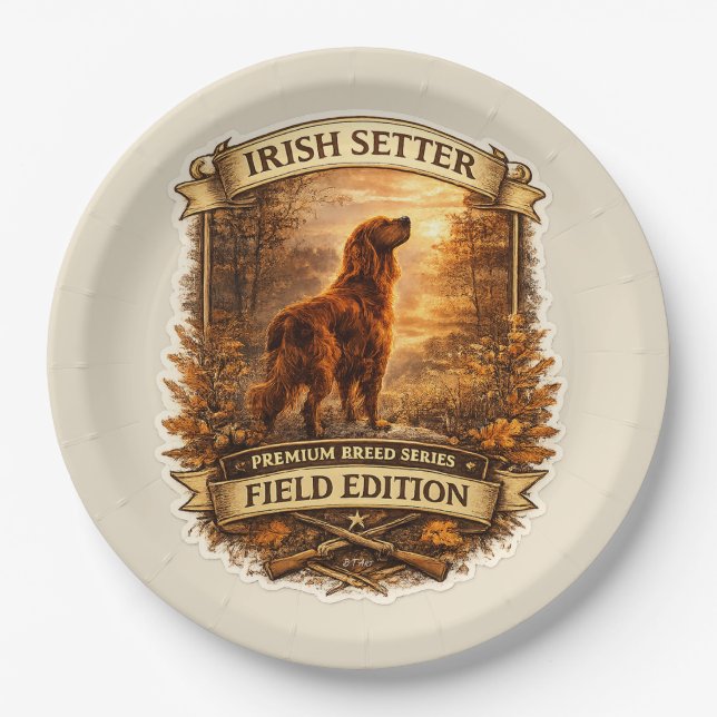Irish Setter Paper Plates (Front)