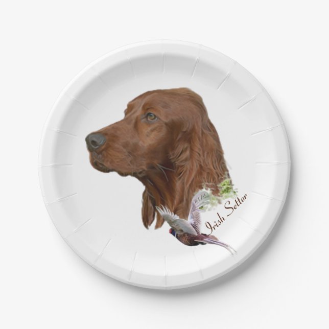 Irish Setter      Paper Plates (Front)