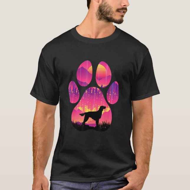 Irish Setter Paw Mom Dad Dog  Women Men T-Shirt (Front)