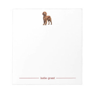 Irish Setter Personalized Notepads