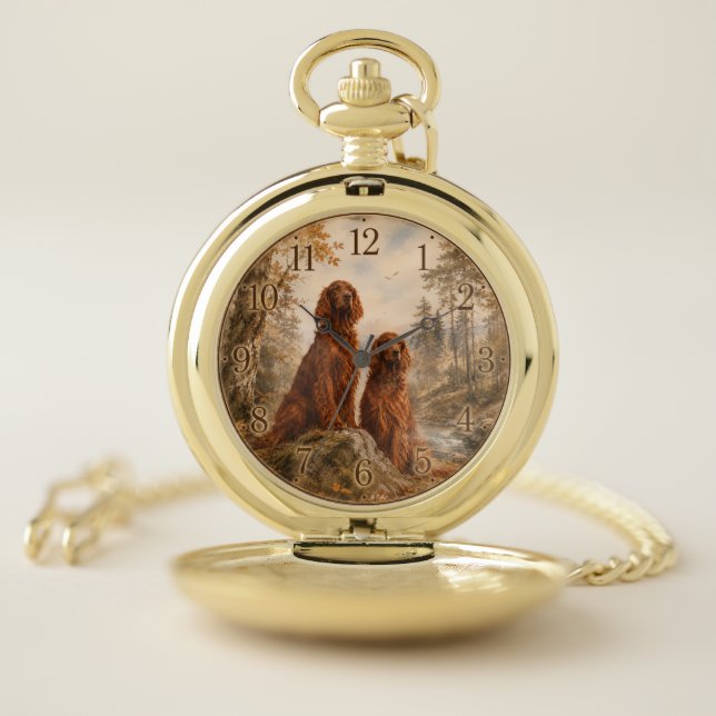  Irish Setter   Pocket Watch (Inside)
