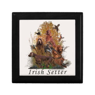Irish Setter  Poster Fleece Blanket Ornament Gift Box