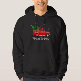 Irish Setter Red Truck Christmas Tree Xmas Dog Hoodie