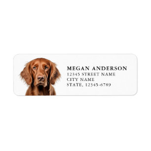 Irish Setter Return Address Labels