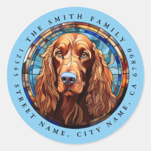 Irish Setter Round Stickers