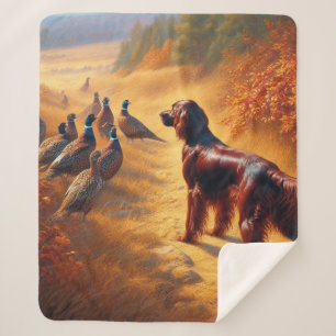 Irish Setter Sherpa Blanket