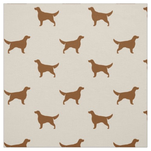 Irish Setter Silhouettes Pattern  Dog Breed Fabric