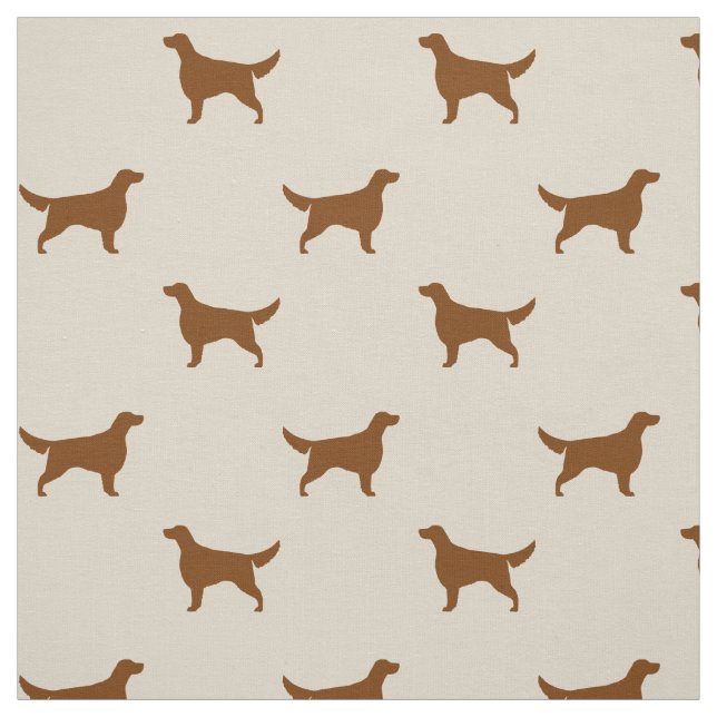 Irish Setter Silhouettes Pattern | Dog Breed Fabric (Swatch)
