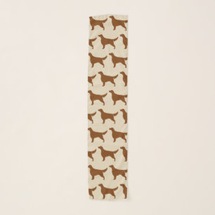 Irish Setter Silhouettes Pattern Scarf