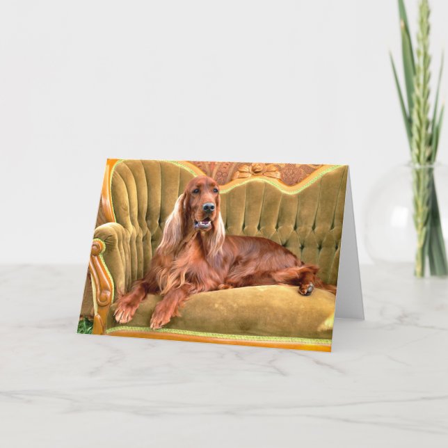 Irish Setter Sophie Card (Front)