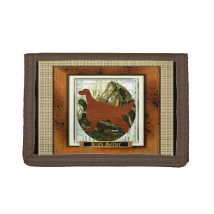 Irish Setter Sporting Gifts Tri-fold Wallet