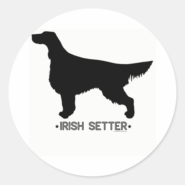 Irish Setter Sticker (Front)