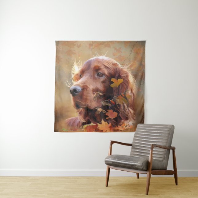  Irish Setter Tapestry (In Situ)