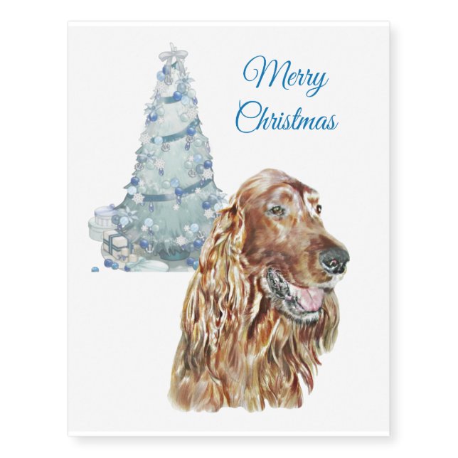 Irish Setter Temporary Tattoos (Front)