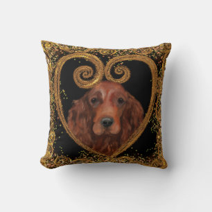 IRISH SETTER THROW PILLOW