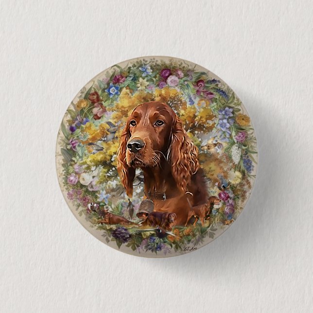 Irish Setter - Ultimate Upland Bird Dog Button (Front)