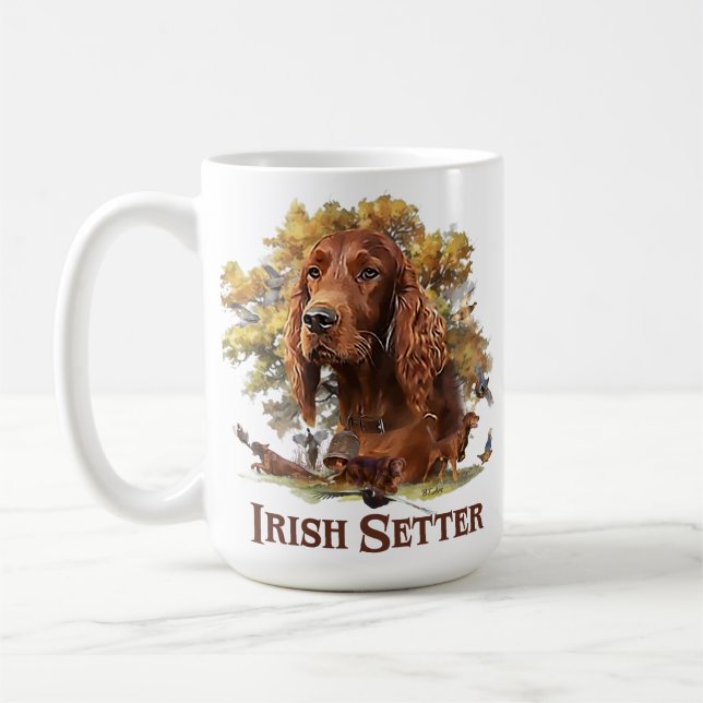 Irish Setter - Ultimate Upland Bird Dog Coffee Mug (Left)