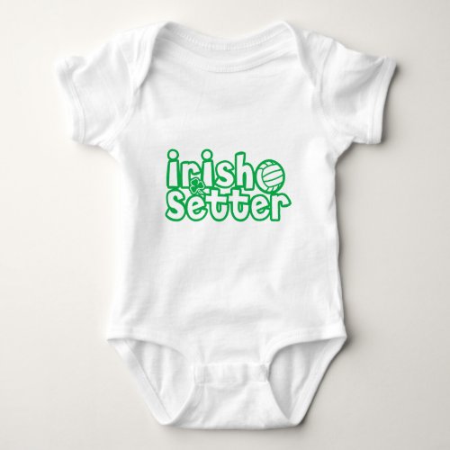 Irish Setter Volleyball Design Baby Bodysuit