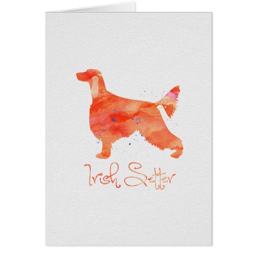 Irish Setter Watercolor Design (Front)
