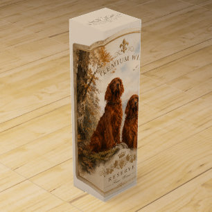 Irish Setter Wine Box