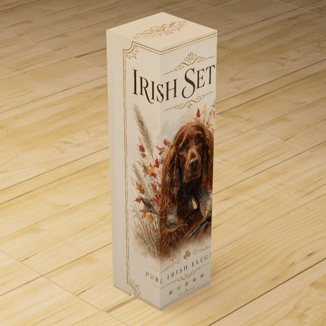  Irish Setter Wine Box (Front)