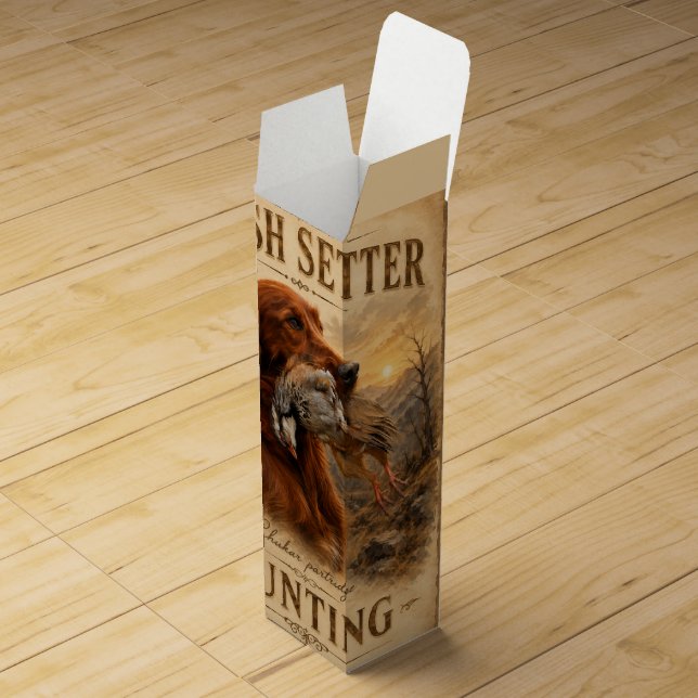 Irish Setter Wine Box (Opened)