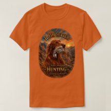 Irish Setter with Chukar Partridge ,Art 