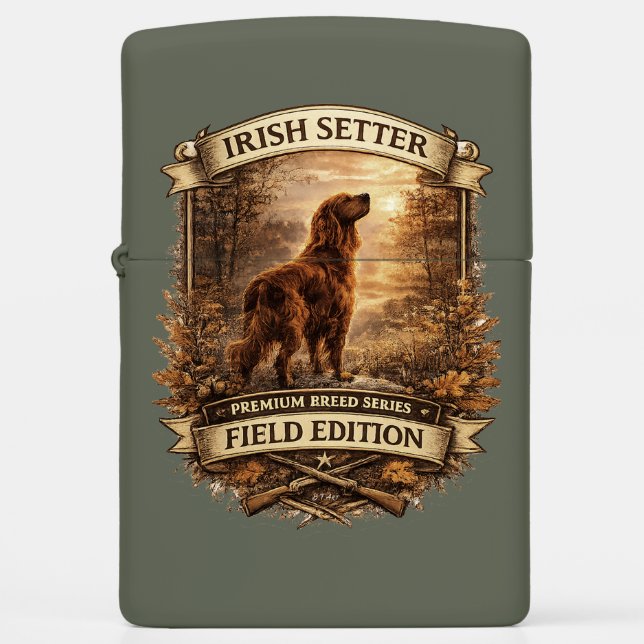 Irish Setter Zippo Lighter (Front)