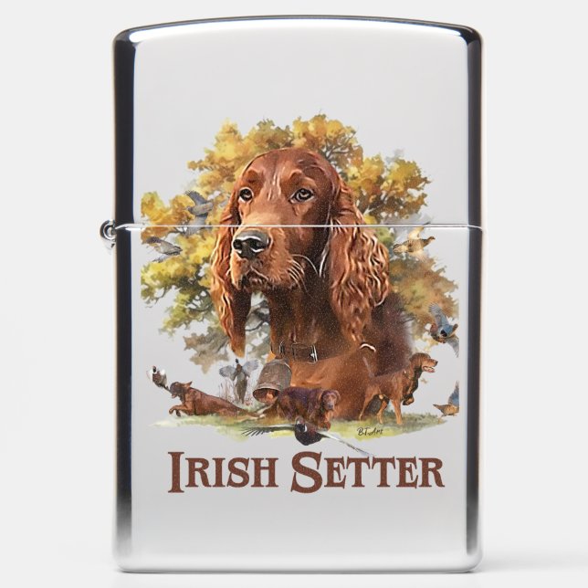 Irish Setter  Zippo Lighter (Front)