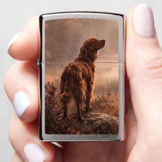Irish Setter Zippo Lighter (In Hand)