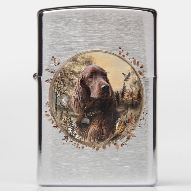  Irish  Setter Zippo Lighter (Front)