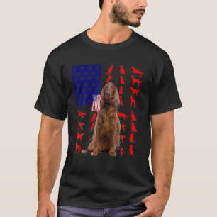 Irish Setters American Flag 4Th Of July Dog USA Pa T-Shirt