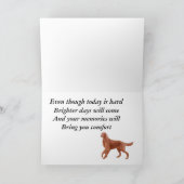 Irish Settter Sympathy Card 