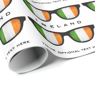 Irish Shades custom text & color gift wrap