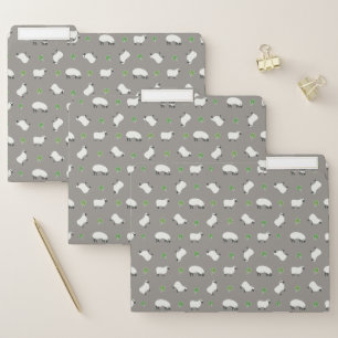 Irish Shamrock and Sheep Pattern File Folder