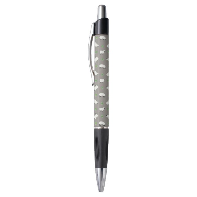 Irish Shamrock and Sheep Pattern Pen (Top (Vertical))