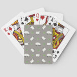 Irish Shamrock and Sheep Pattern Poker Cards