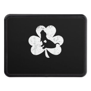 Irish Shamrock Basset Hound Dog St. Patrick's Day Hitch Cover