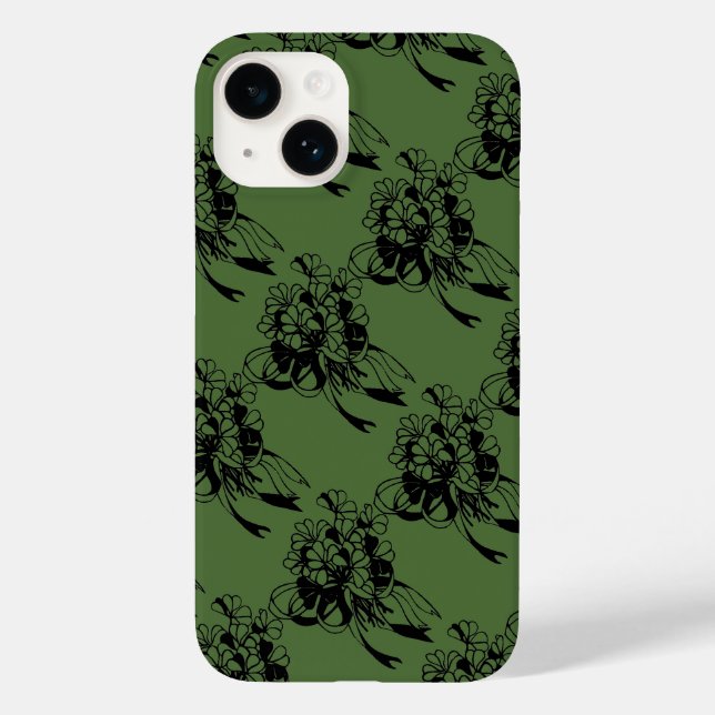 Irish Shamrock Bouquet Green St Patrick's Day Case-Mate iPhone Case (Back)