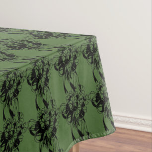 Irish Shamrock Bouquet Green St, Patrick's Day Tablecloth