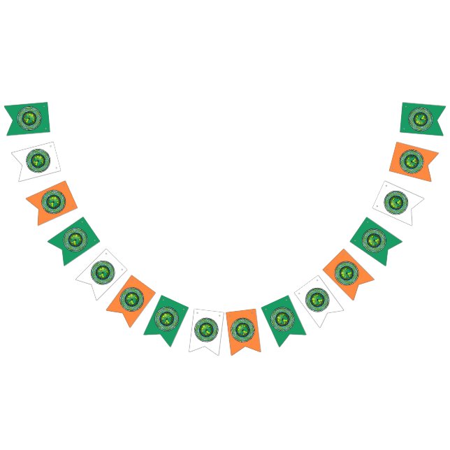Irish shamrock bunting flags (All)