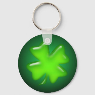 IRISH SHAMROCK by SHARON SHARPE Keychain
